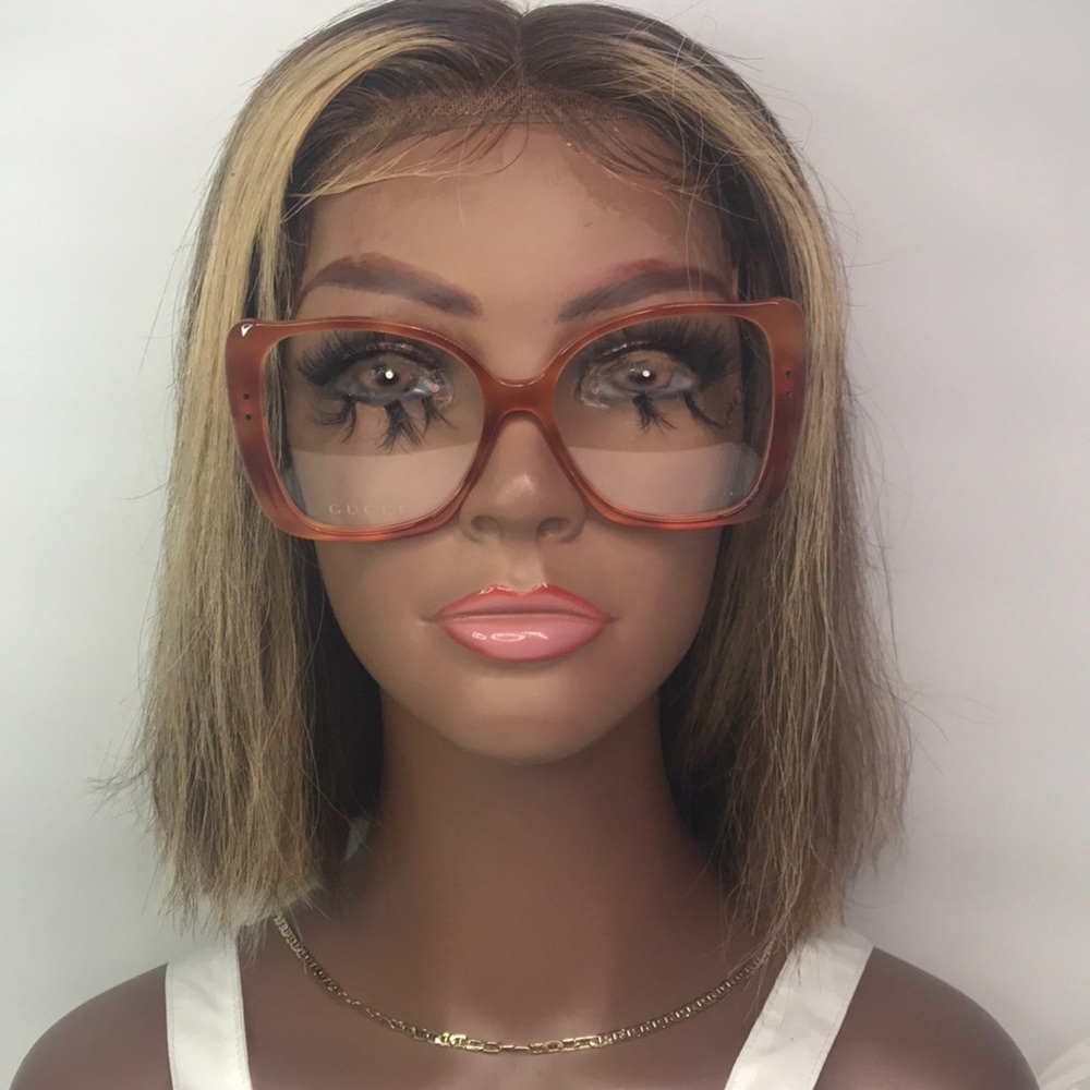New Authentic Gucci GG0473O 003 Oversized Butterfly Eyeglasses